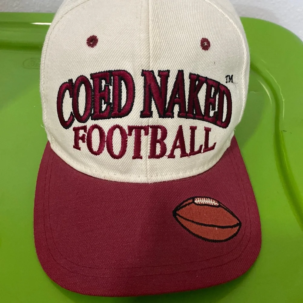Vintage 90’s Coed Naked Football SnapBack - Picture 1 of 4